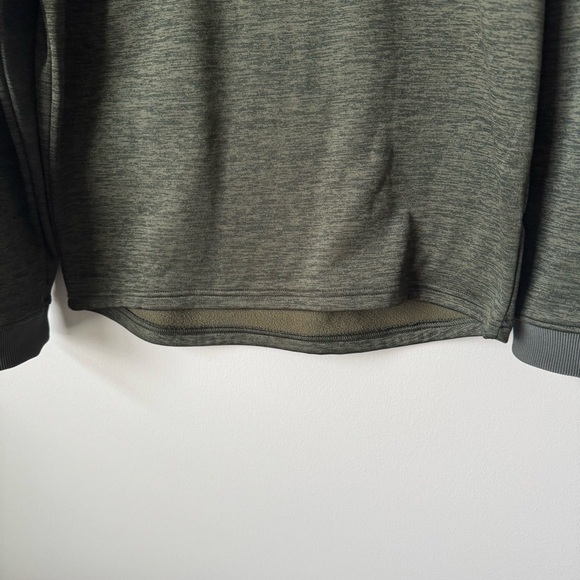 Mens UNDER ARMOUR‎ Coldgear Loose Fit Pullover 1/4 Zip Army Green - Picture 6 of 10